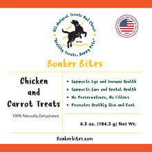 Load image into Gallery viewer, AIR DRIED CUBED CHICKEN & CARROT TRAINING TREATS