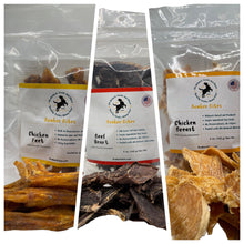 Load image into Gallery viewer, 3 PACK BUNDLE-CHICKEN FEET, BEEF HEART & CHICKEN BREASTS SAVE $12!